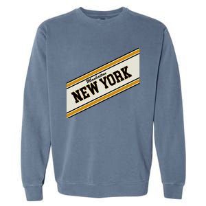 Manhattan New York Varsity Logo Garment-Dyed Sweatshirt