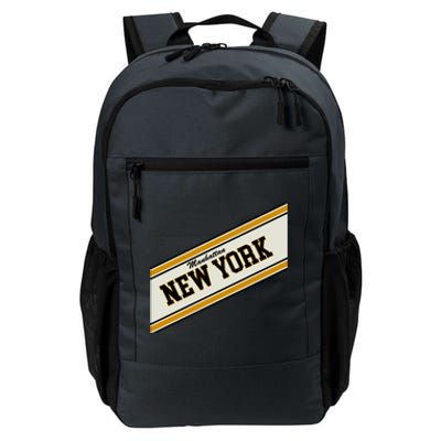 Manhattan New York Varsity Logo Daily Commute Backpack