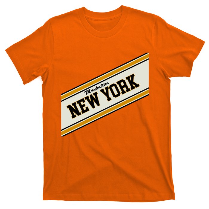 Manhattan New York Varsity Logo T-Shirt