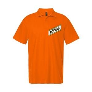 Manhattan New York Varsity Logo Softstyle Adult Sport Polo