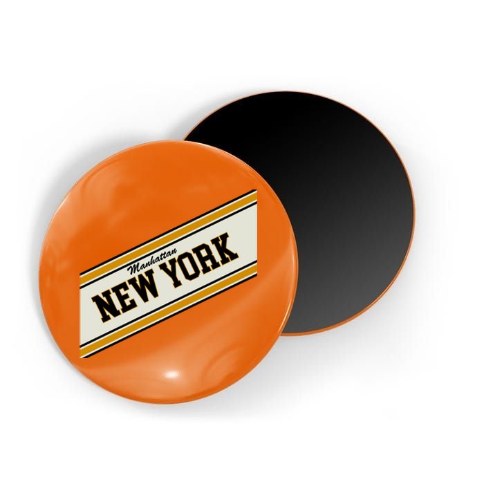 Manhattan New York Varsity Logo Magnet