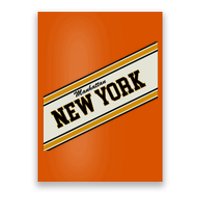 Manhattan New York Varsity Logo Poster