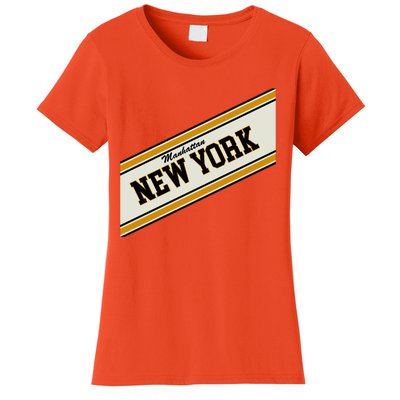 Manhattan New York Varsity Logo Women's T-Shirt