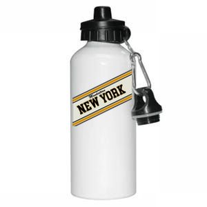 Manhattan New York Varsity Logo Aluminum Water Bottle