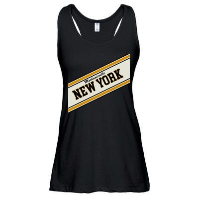 Mechanicville New York Varsity Logo Ladies Essential Flowy Tank