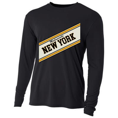 Mechanicville New York Varsity Logo Cooling Performance Long Sleeve Crew