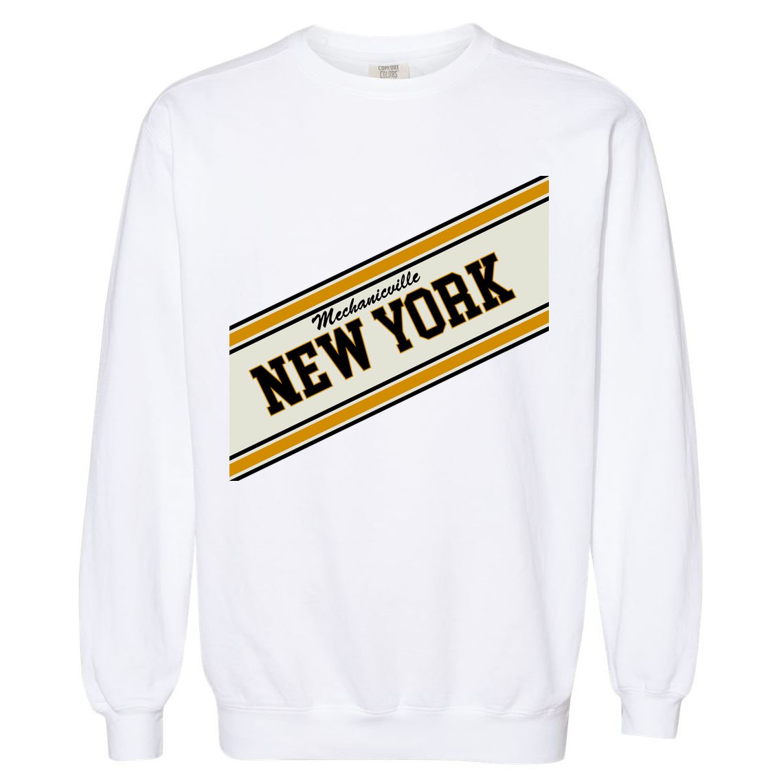 Mechanicville New York Varsity Logo Garment-Dyed Sweatshirt