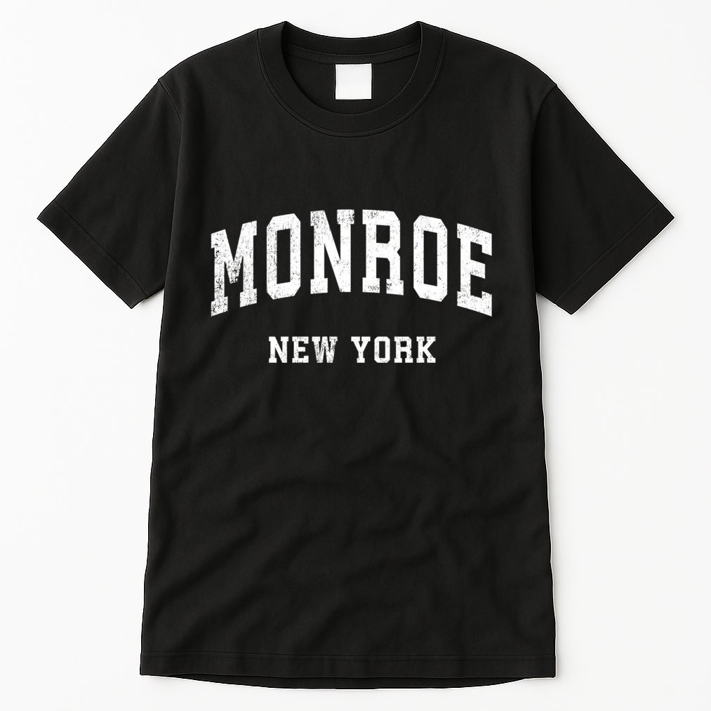 Monroe New York Ny Vintage Athletic Sports Design Tall T-Shirt