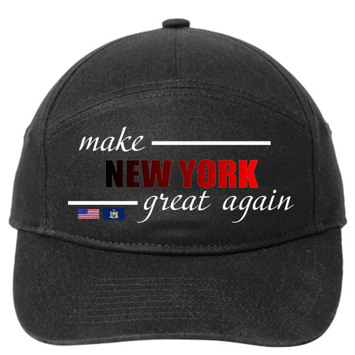 Make New York Great Again 7-Panel Snapback Hat