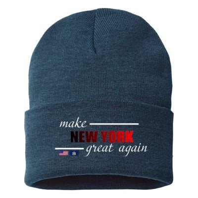 Make New York Great Again Sustainable Knit Beanie