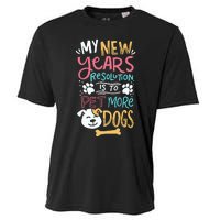 My New YearS Resolution Is To Pet More Dogs Cooling Performance Crew T-Shirt