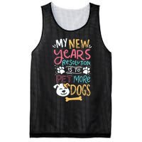 My New YearS Resolution Is To Pet More Dogs Mesh Reversible Basketball Jersey Tank