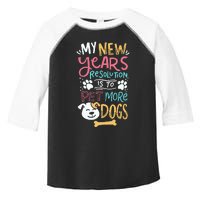 My New YearS Resolution Is To Pet More Dogs Toddler Fine Jersey T-Shirt