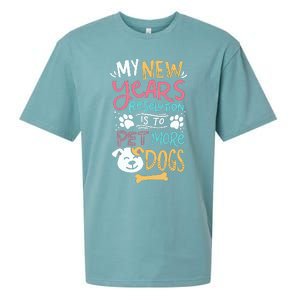 My New YearS Resolution Is To Pet More Dogs Sueded Cloud Jersey T-Shirt