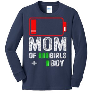 Mom Of 1 3 Gift From Mothers Day Birthday Women Kids Long Sleeve Shirt