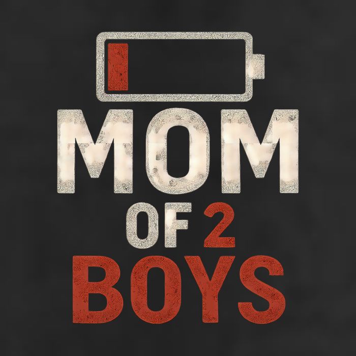 Mom of 2 Boys 7 Panel Mesh Trucker Snapback Hat