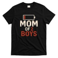 Mom of 2 Boys T-Shirt