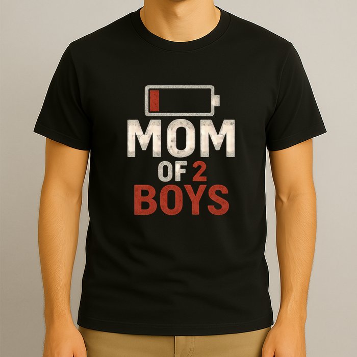 Mom of 2 Boys T-Shirt