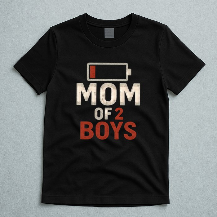 Mom of 2 Boys T-Shirt