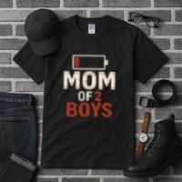 Mom of 2 Boys Tall T-Shirt