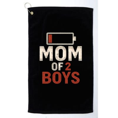 Mom of 2 Boys Golf Towel