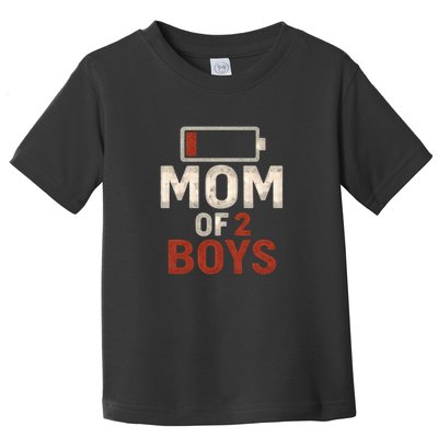 Mom of 2 Boys Toddler T-Shirt