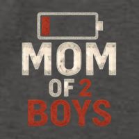 Mom of 2 Boys Vector Backpack