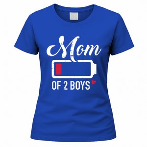 Mom Of 2 Low Battery Gift Women's T-Shirt