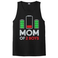 Mom Of 2 Boyys Low Battery Son Mothers Day Birthday Women PosiCharge Competitor Tank