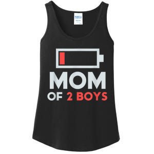 Mom Of 2 Boy_s Gift From Son Mothers Day Birthday Women Ladies Essential Tank