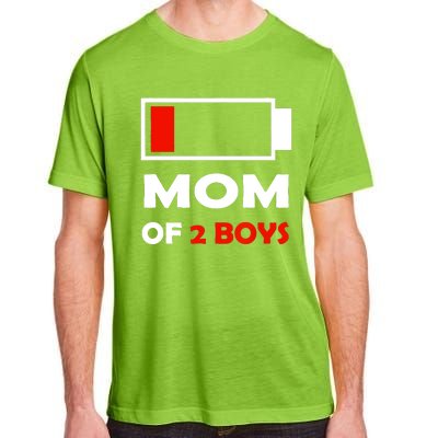 Mom Of 2 Funny Design Adult ChromaSoft Performance T-Shirt