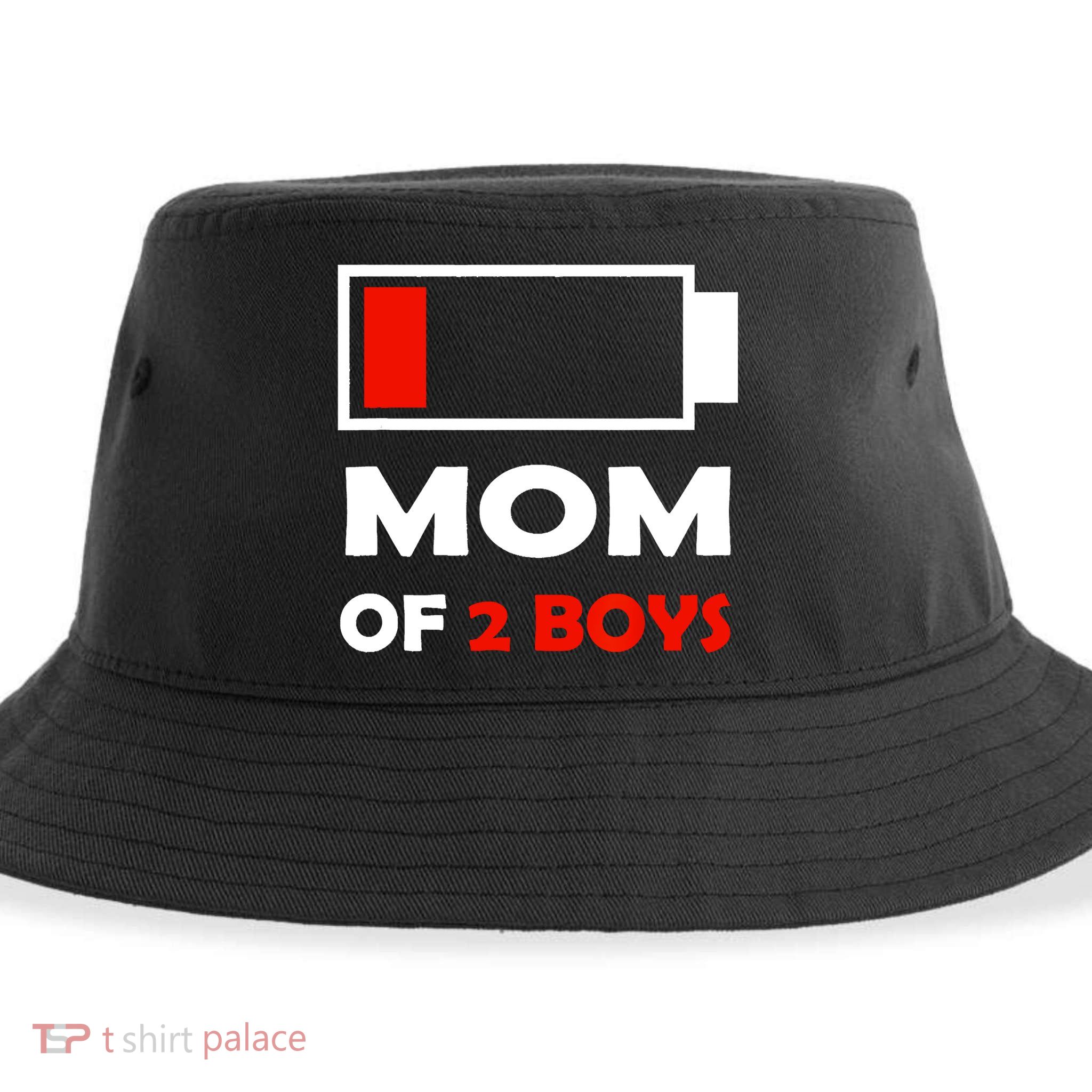 Mom Of 2 Funny Design Sustainable Bucket Hat