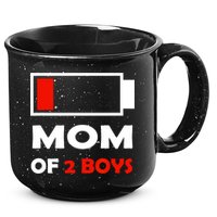 Mom Of 2 Funny Design 15oz Campfire Ceramic Mug