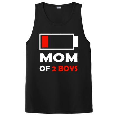 Mom Of 2 Funny Design PosiCharge Competitor Tank