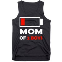 Mom Of 2 Funny Design Tank Top