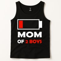 Mom Of 2 Funny Design Tank Top