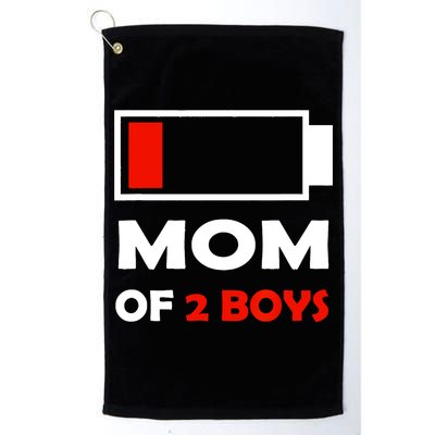 Mom Of 2 Funny Design Golf Towel