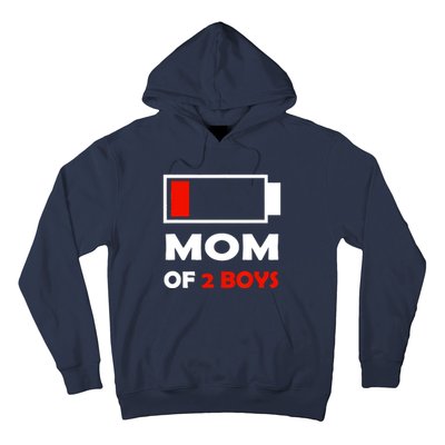 Mom Of 2 Funny Design Hoodie