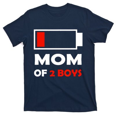 Mom Of 2 Funny Design T-Shirt