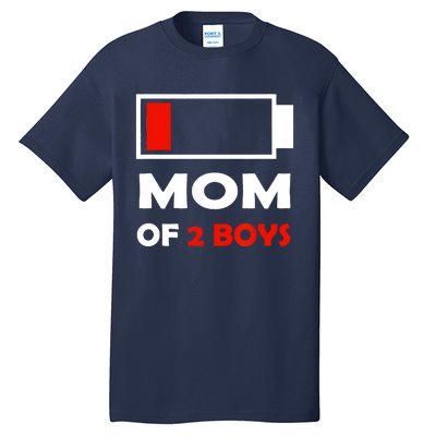 Mom Of 2 Funny Design Tall T-Shirt