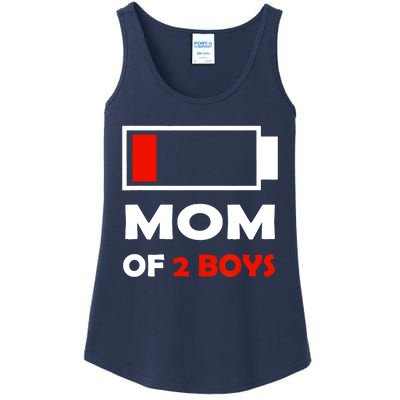 Mom Of 2 Funny Design Ladies Essential Tank