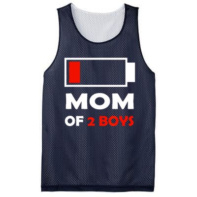 Mom Of 2 Funny Design Mesh Reversible Basketball Jersey Tank