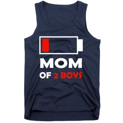 Mom Of 2 Funny Design Tank Top