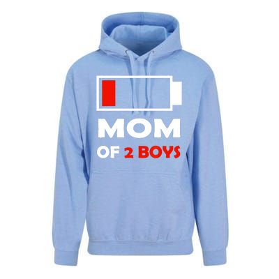 Mom Of 2 Funny Design Unisex Surf Hoodie