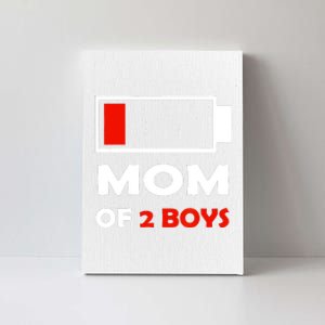 Mom Of 2 Funny Design Canvas