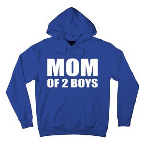 Mom Of 2 Two Sons Proud Mom Mother Mothers Day Funny Gift Hoodie