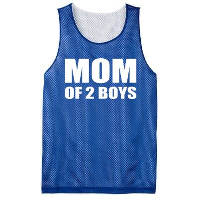 Mom Of 2 Two Sons Proud Mom Mother Mothers Day Funny Gift Mesh Reversible Basketball Jersey Tank