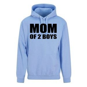 Mom Of 2 Two Sons Proud Mom Mother Mothers Day Funny Gift Unisex Surf Hoodie