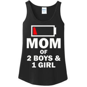 Mom Of 2 1 Girl Clothing Mother Wife Ladies Essential Tank