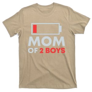 Mom Of 2 Gift From Son Mothers Day Birthday T-Shirt